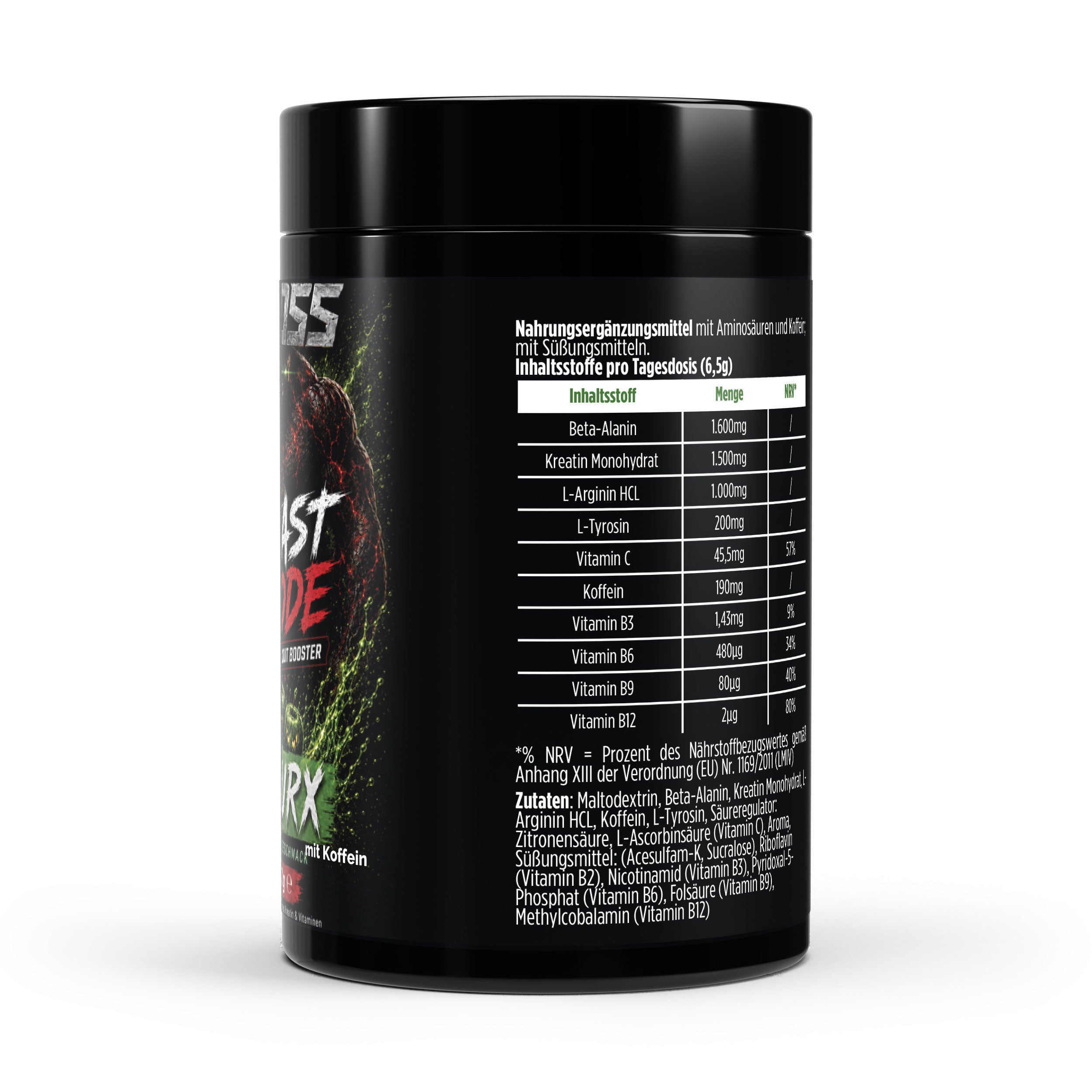 ZEOSS BEAST MODE – ZOURX Pre-Workout Booster - 520g
