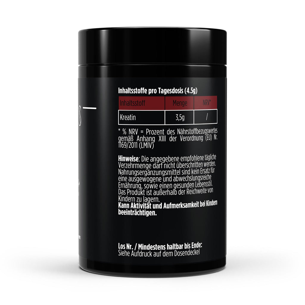ZEOSS CREA+ Himbeer  Kreatin Monohydrat - 500g