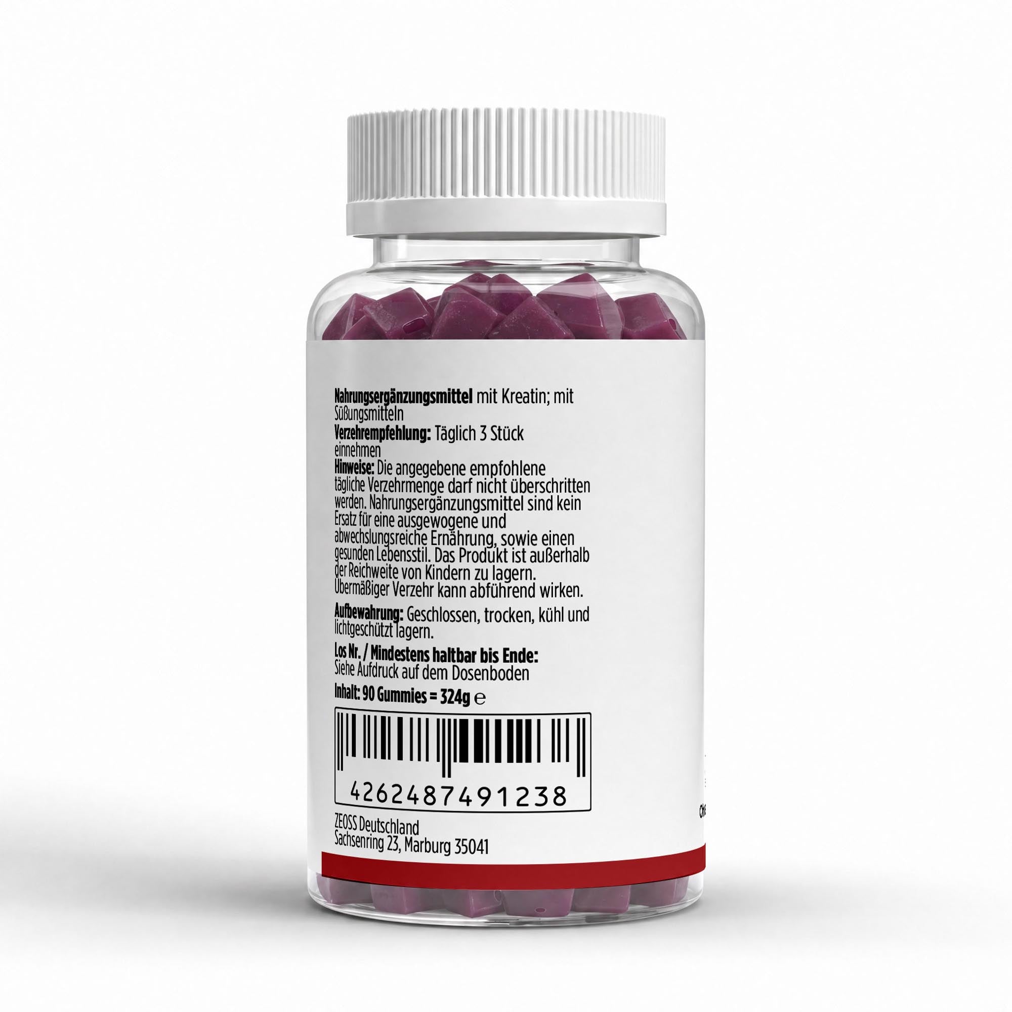 ZEOSS Kreatin Gummies Iced Kirsche - 90 Stk.