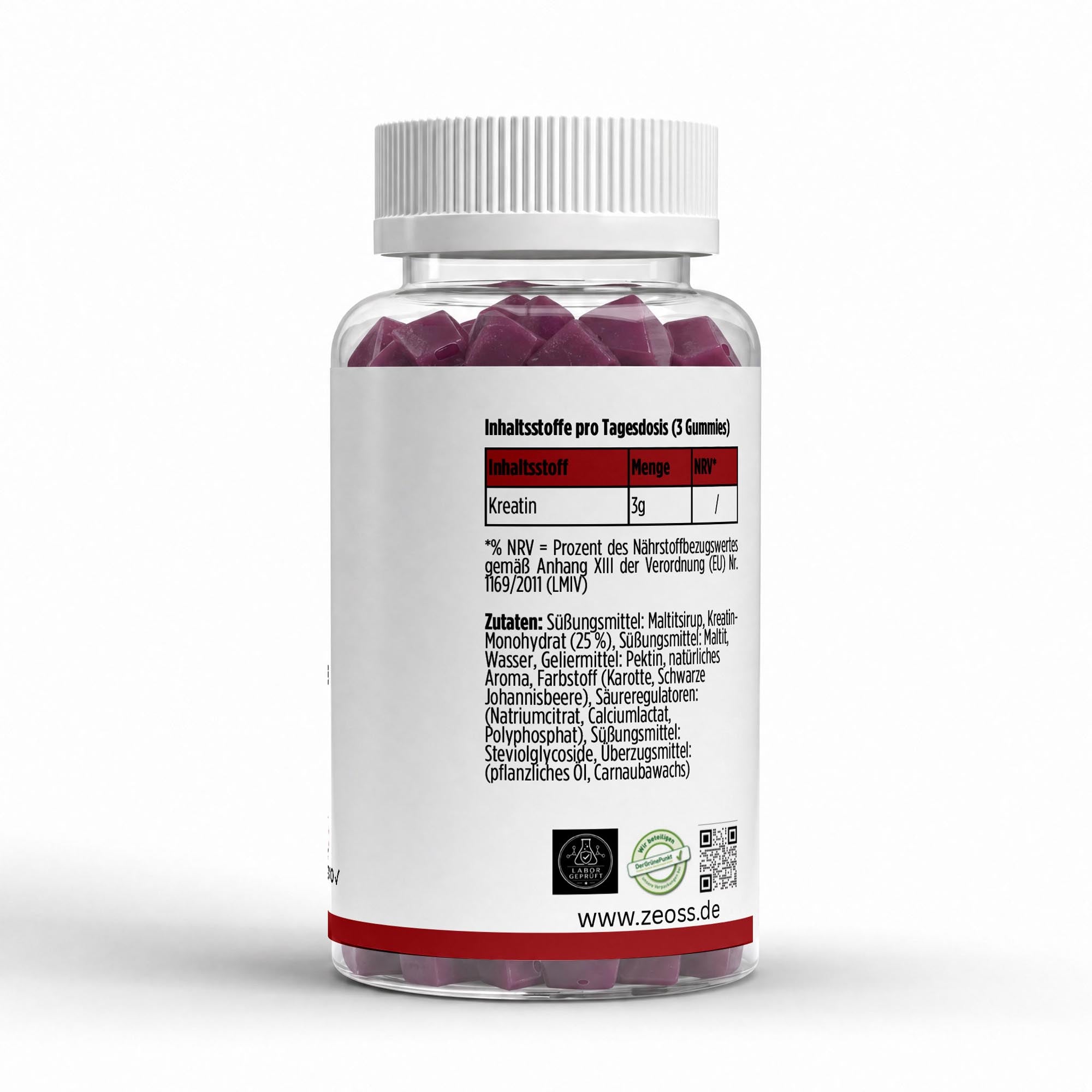 ZEOSS Kreatin Gummies Iced Kirsche - 90 Stk.de