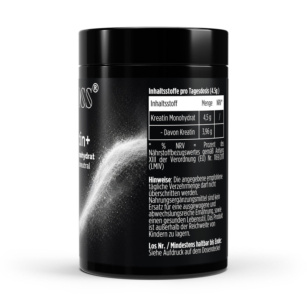 ZEOSS Kreatin Monohydrat Microfine - Geschmacksneutral - 500g