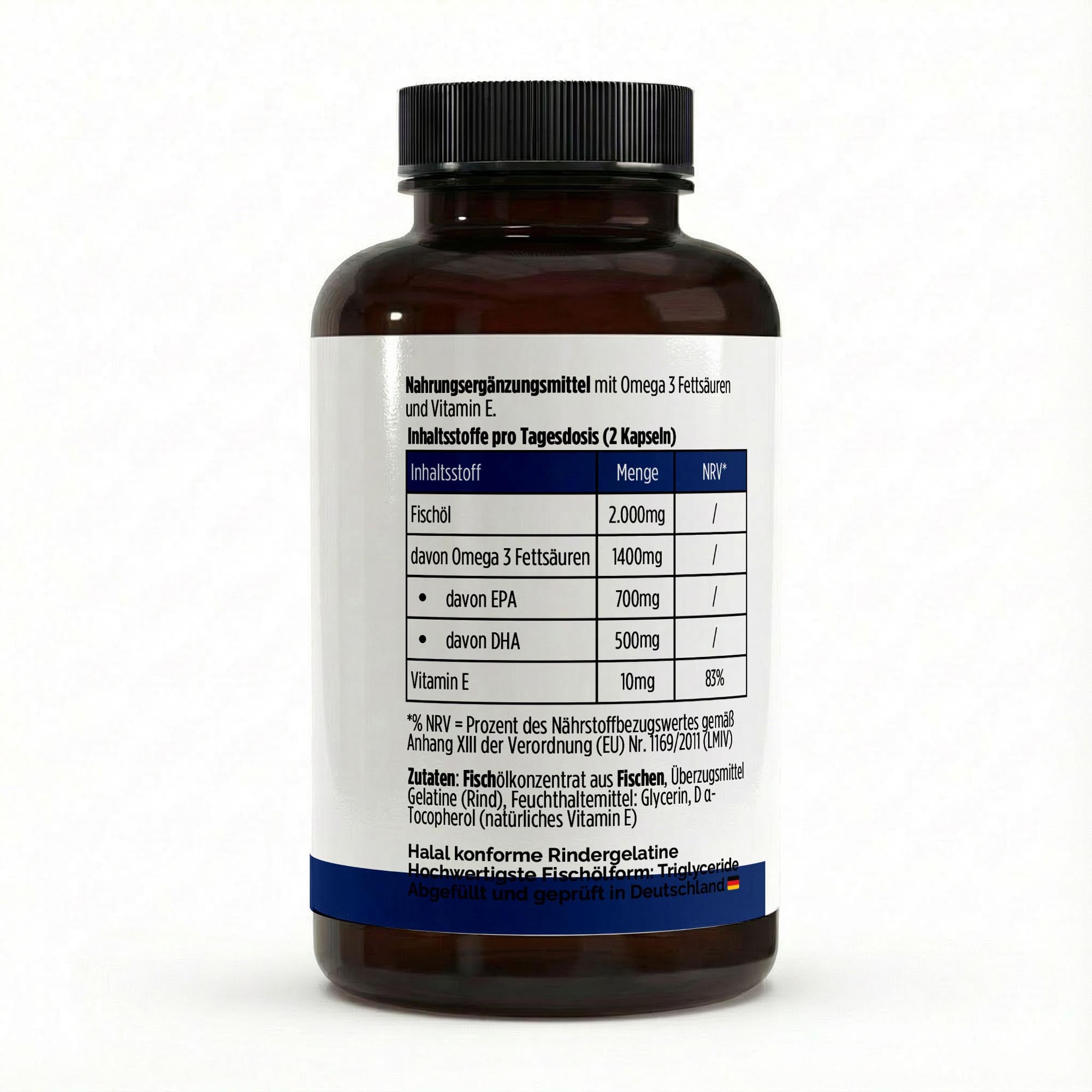 ZEOSS Omega3+  35/25 EPA 700 MG , 500MG DHA, 10MG Vit E , - 120 Softgels