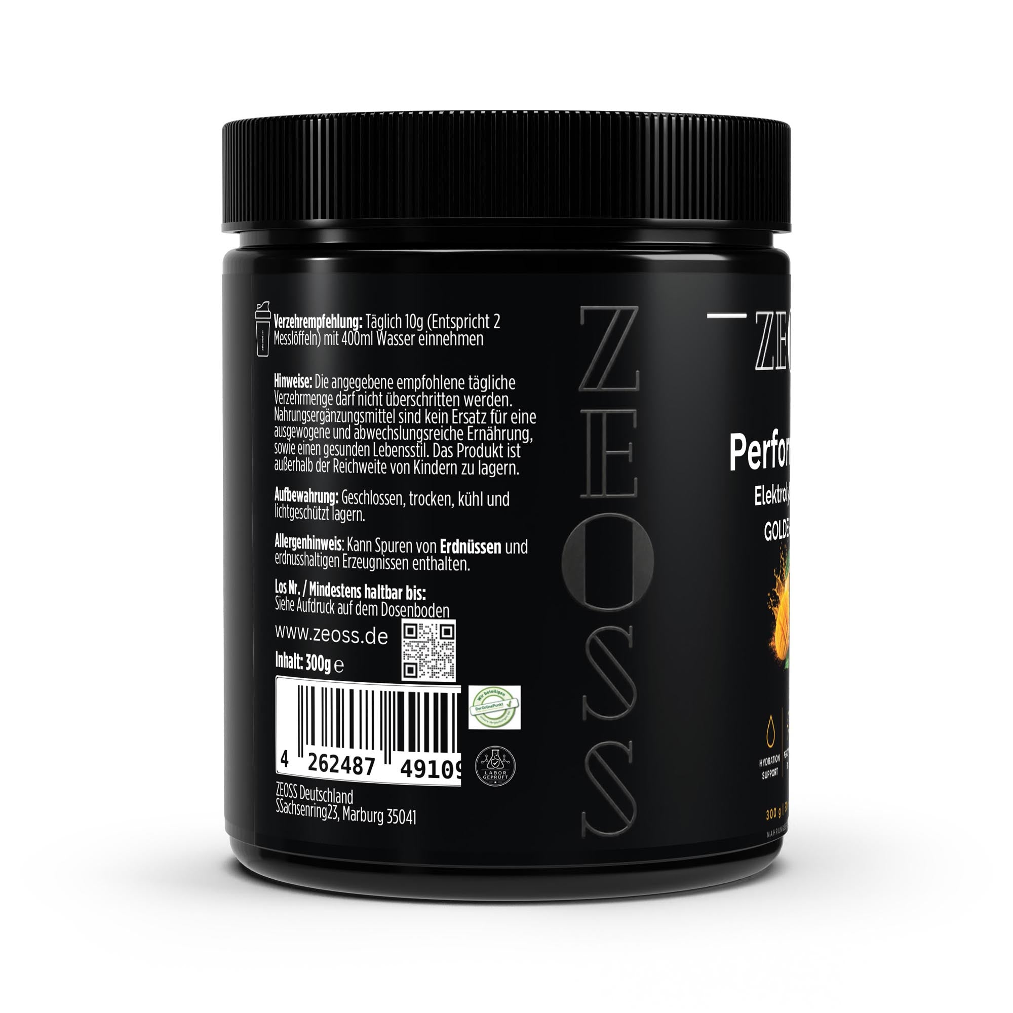 ZEOSS Performance+ Elektrolyte Pulver GOLDEN MANGO - 300g