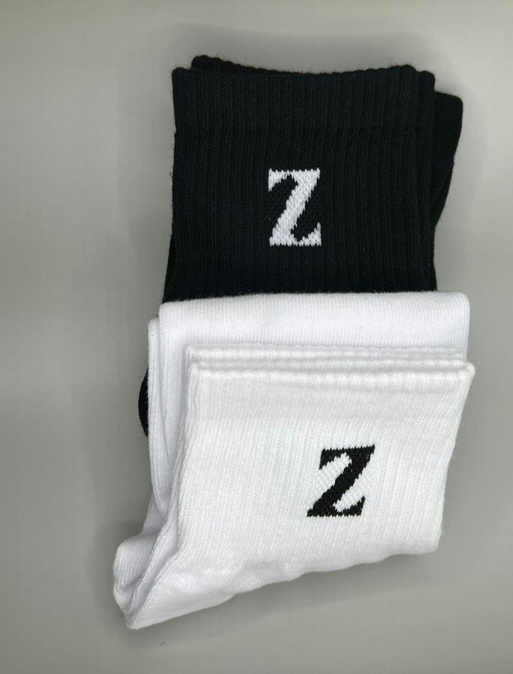 2er ZEOSS Herren Socken – 100 % Baumwolle Deutschland weiß & schwarz