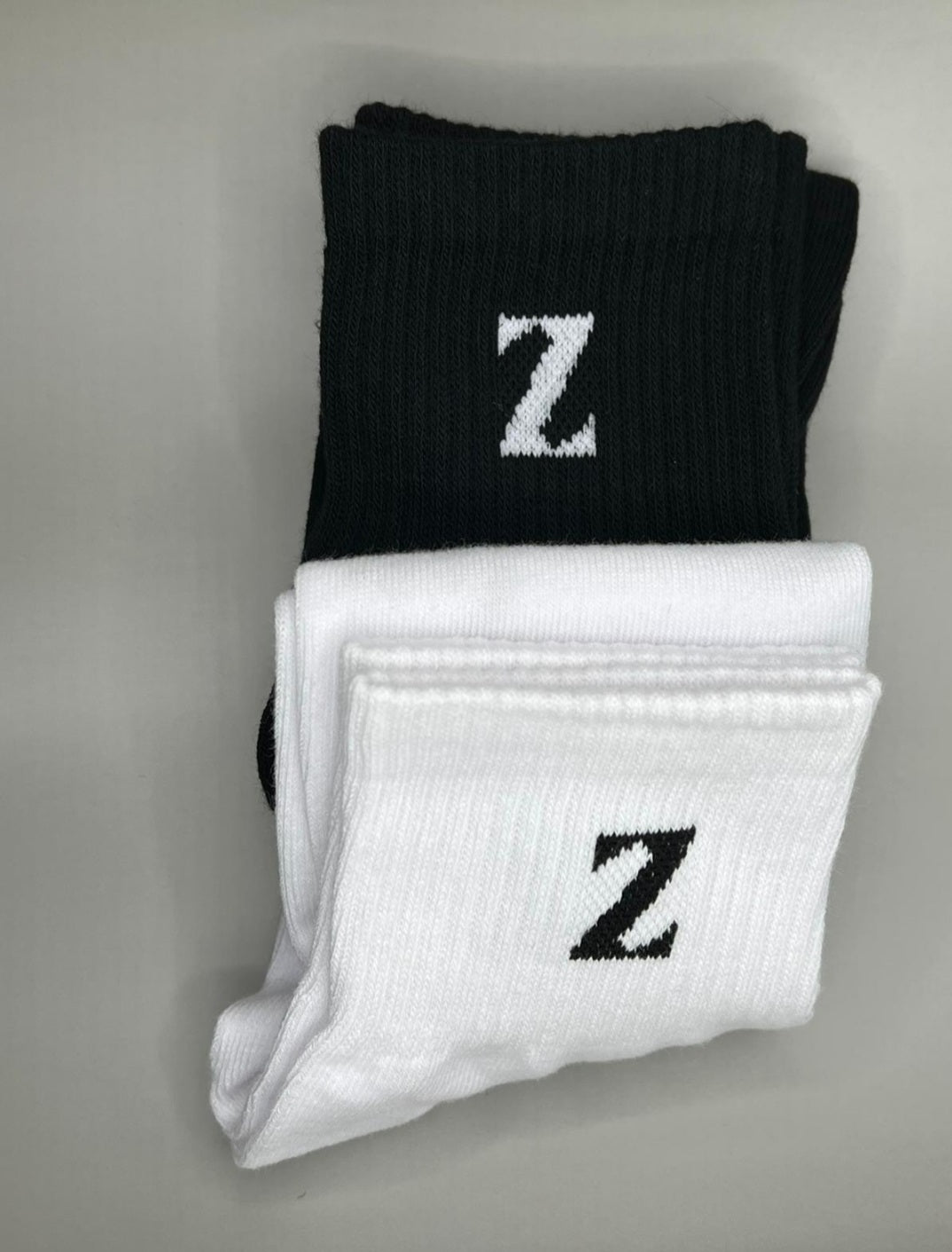 2er ZEOSS Herren Socken – 100 % Baumwolle Deutschland weiß & schwarz
